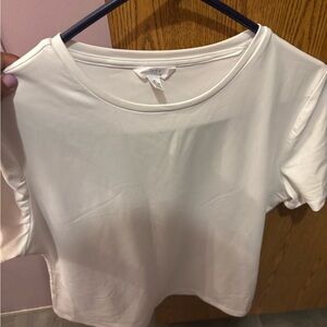 Time and Tru White Short Sleeve Tee